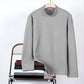 🔥 Pro-Favorite Men's Double-Sided Faux Velvet Half Turtleneck Bottoming Shirt – Polyester-Spandex – Warm & Stretchy 🎁