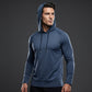 🔥 Pro-Favorite Men's Breathable Long-Sleeve Hooded T-Shirt – Polyester – Breathable 🎯