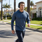 🔥 Pro-Favorite Men's Breathable Long-Sleeve Hooded T-Shirt – Polyester – Breathable 🎯