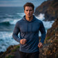 🔥 Pro-Favorite Men's Breathable Long-Sleeve Hooded T-Shirt – Polyester – Breathable 🎯