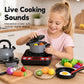 🍳 50% OFF! ✨ Kids' Toy Kitchen Set – Realistic Induction Cooker with Live Cooking Sounds, Cuttable Play Food & Certified Safe ABS – Camping Adventures & Pretend Cooking Fun 🏕️