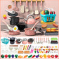 🍳 50% OFF! ✨ Kids' Toy Kitchen Set – Realistic Induction Cooker with Live Cooking Sounds, Cuttable Play Food & Certified Safe ABS – Camping Adventures & Pretend Cooking Fun 🏕️
