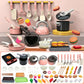 🍳 50% OFF! ✨ Kids' Toy Kitchen Set – Realistic Induction Cooker with Live Cooking Sounds, Cuttable Play Food & Certified Safe ABS – Camping Adventures & Pretend Cooking Fun 🏕️