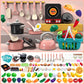 🍳 50% OFF! ✨ Kids' Toy Kitchen Set – Realistic Induction Cooker with Live Cooking Sounds, Cuttable Play Food & Certified Safe ABS – Camping Adventures & Pretend Cooking Fun 🏕️