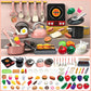 🍳 50% OFF! ✨ Kids' Toy Kitchen Set – Realistic Induction Cooker with Live Cooking Sounds, Cuttable Play Food & Certified Safe ABS – Camping Adventures & Pretend Cooking Fun 🏕️