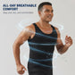 🔥 Pro-Favorite Men's Breathable Slimming Compression Tank Top – Nylon Blend – Breathable 💪