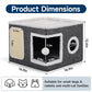 🐱 LIMITED TIME 50% OFF! 🏠 Foldable 2-in-1 Cat Cube House – Dual-Level, Scratch Pad & Comfy – Space-Saving & Portable for Cats 🐾✨
