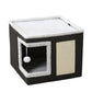 🐱 LIMITED TIME 50% OFF! 🏠 Foldable 2-in-1 Cat Cube House – Dual-Level, Scratch Pad & Comfy – Space-Saving & Portable for Cats 🐾✨
