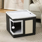 🐱 LIMITED TIME 50% OFF! 🏠 Foldable 2-in-1 Cat Cube House – Dual-Level, Scratch Pad & Comfy – Space-Saving & Portable for Cats 🐾✨