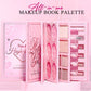 🎉 AMAZING 50% OFF! 💄 All-in-One Makeup Palette Book Set – Eyeshadow, Blush, Highlighter, Contour & Lip Glaze ✨