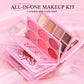 🎉 AMAZING 50% OFF! 💄 All-in-One Makeup Palette Book Set – Eyeshadow, Blush, Highlighter, Contour & Lip Glaze ✨