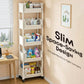 🎉 LIMITED TIME 50% OFF! 🛒 Multi-Tier Rolling Storage Cart for Narrow Spaces – Slim Profile, Smooth Wheels & Large Capacity 📦