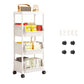 🎉 LIMITED TIME 50% OFF! 🛒 Multi-Tier Rolling Storage Cart for Narrow Spaces – Slim Profile, Smooth Wheels & Large Capacity 📦