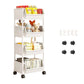 🎉 LIMITED TIME 50% OFF! 🛒 Multi-Tier Rolling Storage Cart for Narrow Spaces – Slim Profile, Smooth Wheels & Large Capacity 📦