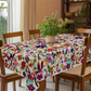 🎉 2026 SALE 50% OFF! 💞 Retro Floral Tablecloth – Vibrant Bird & Floral Design for Dining & Parties 🌸