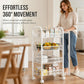 🎉 LIMITED TIME 50% OFF! 🛒 3/4-Tier Mobile Mesh Storage Utility Cart with Wheels – Space-Saving Metal Wire Rolling Cart 🏠