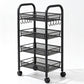 🎉 LIMITED TIME 50% OFF! 🛒 3/4-Tier Mobile Mesh Storage Utility Cart with Wheels – Space-Saving Metal Wire Rolling Cart 🏠