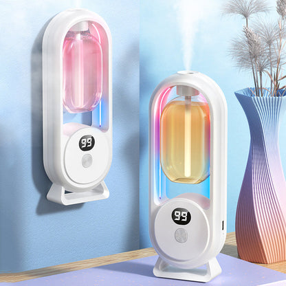 🌈 LIMITED TIME 50% OFF! 💨 Automatic Aromatherapy Diffuser – 5-Gear Adjustment, Wall-Mounted & Desktop Dual-Use, Colorful Night Light ✨