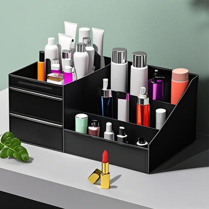 🎉 LIMITED TIME 50% OFF! 💄 Desktop Makeup Organizer with Drawers – Space-Saving PP Design, Multi-Tiered Storage & Portable Slide Drawers ✨