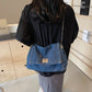 📢 LIMITED TIME 50% OFF! ⏰ Retro Large Capacity Chain Strap Shoulder Bag – Vintage Denim Design with Spacious Main Compartment 👜
