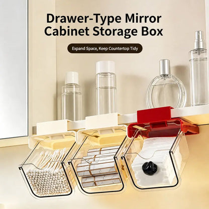 🎉 2026 SALE 50% OFF! 💞 Under Shelf Pull-Out Drawer Organizer – Space-Saving Design, Clear Front Panel & Drill-Free Installation 📦