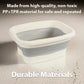 🦶 LIMITED TIME 50% OFF! ✨ Collapsible Foot Spa Basin with Lid – Portable Silicone Foot Soak Tub with Massage Rollers for Home Relaxation 🛁
