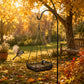 🐦 50% OFF! ✨ Hanging Wild Bird Feeder Tray – Rust-Resistant Metal Mesh Platform, 360° Open Feeding Area & Heavy-Duty Three-Point Hanging Chains – Classic Matte Black Garden Accent for Backyard Birding 🌿