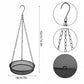 🐦 50% OFF! ✨ Hanging Wild Bird Feeder Tray – Rust-Resistant Metal Mesh Platform, 360° Open Feeding Area & Heavy-Duty Three-Point Hanging Chains – Classic Matte Black Garden Accent for Backyard Birding 🌿
