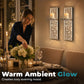 📢 LIMITED TIME 50% OFF! ⏰ Crushed Crystal Glass Candle Sconces – Set of 2, Sparkling Mirror Holders with Warm Ambient Glow 🕯️