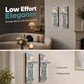 📢 LIMITED TIME 50% OFF! ⏰ Crushed Crystal Glass Candle Sconces – Set of 2, Sparkling Mirror Holders with Warm Ambient Glow 🕯️