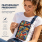 🎉 LIMITED TIME 50% OFF! 🌸 Printed Sports Armband & Crossbody Bag – Floral Active Mini Bag with Triple Zipper Compartments 🎒