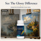 🎨 LIMITED TIME 50% OFF! 💧 Gloss Boost Painting Varnish – Professional High-Gloss Finish, Intensifies Color Depth & Protects Artwork ✨