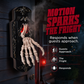 🎉 LIMITED TIME 50% OFF! 💀 Spooky Skull Door Bell Hanging Decoration – Moving Skeleton Claw, Red Glowing Eye & Creepy Mist Effect 👻