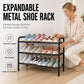 🎉 LIMITED TIME 50% OFF! 👟 Expandable Shoe Rack – Adjustable Width 17-31 Inches, Spacious Layers for Sneakers & Boots 🏠
