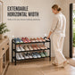 🎉 LIMITED TIME 50% OFF! 👟 Expandable Shoe Rack – Adjustable Width 17-31 Inches, Spacious Layers for Sneakers & Boots 🏠
