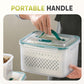🥗 LIMITED TIME 50% OFF! 🧊 2 in 1 Draining Fresh-Keep Food Container with Built-in Colander – Leakproof Fridge Storage for Fruits & Veggies ✨