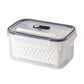 🥗 LIMITED TIME 50% OFF! 🧊 2 in 1 Draining Fresh-Keep Food Container with Built-in Colander – Leakproof Fridge Storage for Fruits & Veggies ✨