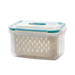 🥗 LIMITED TIME 50% OFF! 🧊 2 in 1 Draining Fresh-Keep Food Container with Built-in Colander – Leakproof Fridge Storage for Fruits & Veggies ✨