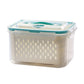 🥗 LIMITED TIME 50% OFF! 🧊 2 in 1 Draining Fresh-Keep Food Container with Built-in Colander – Leakproof Fridge Storage for Fruits & Veggies ✨