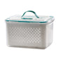 🥗 LIMITED TIME 50% OFF! 🧊 2 in 1 Draining Fresh-Keep Food Container with Built-in Colander – Leakproof Fridge Storage for Fruits & Veggies ✨