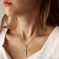 🎉 LIMITED TIME 50% OFF! ✝️ Radiant Cross Necklace – Twisted Chain, Petal Sparkle & Cubic Zirconia Brilliance ✨