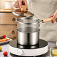 🍳 50% OFF! ✨ Multifunctional 304 Stainless Steel Frying Pot – Compact Oil-Saving Design, Visible Glass Lid & Universal Stove Compatibility – Healthy Frying for Small Families 🥘
