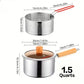 🍳 50% OFF! ✨ Multifunctional 304 Stainless Steel Frying Pot – Compact Oil-Saving Design, Visible Glass Lid & Universal Stove Compatibility – Healthy Frying for Small Families 🥘