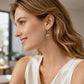 🌹 2026 SALE 50% OFF! 💎 Elegant Rosebud C-Shaped Hoop Earrings – Rhinstone Embellished, Lightweight Alloy, 4 Colors ✨