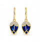 🌹 2026 SALE 50% OFF! 💎 Elegant Rosebud C-Shaped Hoop Earrings – Rhinstone Embellished, Lightweight Alloy, 4 Colors ✨