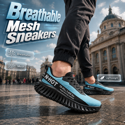 Men's Lightweight Breathable Thick Sole Sneakers 