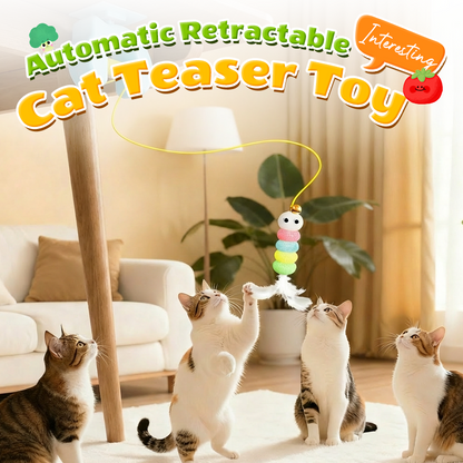 💎 LIMITED TIME 50% OFF! ✨ Automatic Retractable Cat Teaser Toy – Hands-Free Play, Irregular Motion & USB Rechargeable 🐾