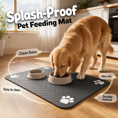 🎉 LIMITED TIME 50% OFF! 🐾 Easy-Clean Pet Feeding Mat – Splash-Proof, Fast-Clean Surface & Floor-Friendly Design for Mess-Free Mealtime ✨