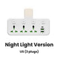 🎉 LIMITED TIME 50% OFF! 🔌 Connecting Socket with Type-C Charging Plug – 2 USB Ports, Night Light Option & Worldwide Plug Compatibility ✨
