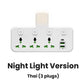 🎉 LIMITED TIME 50% OFF! 🔌 Connecting Socket with Type-C Charging Plug – 2 USB Ports, Night Light Option & Worldwide Plug Compatibility ✨